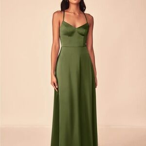 Azazie Olive Green Dress